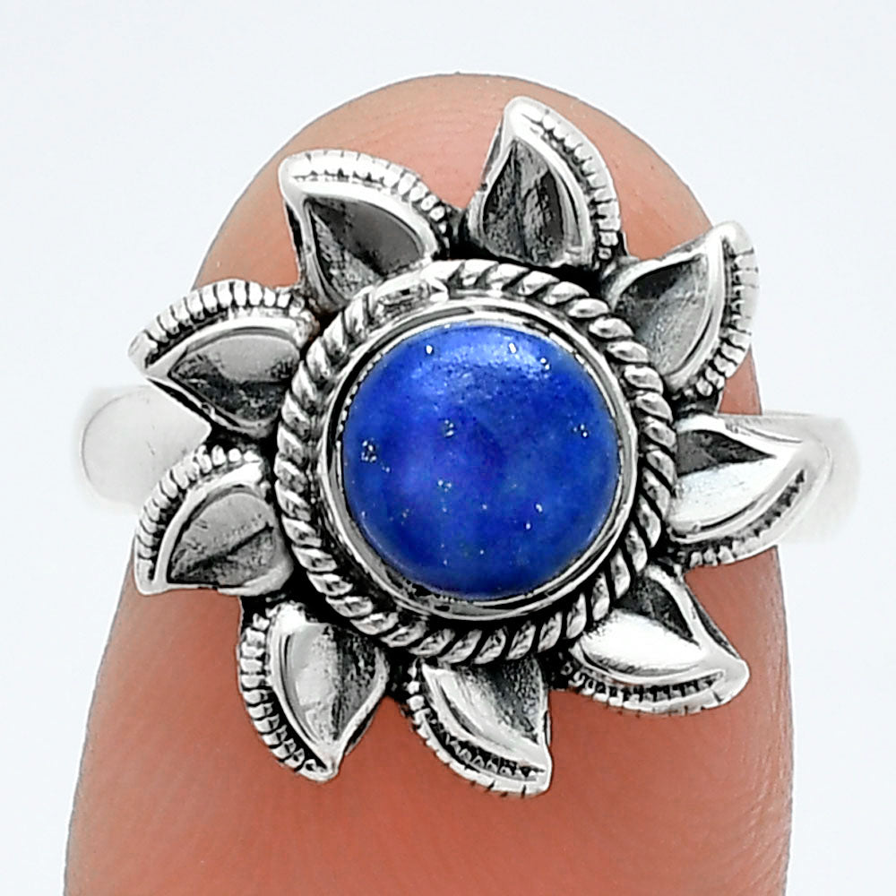 Sun - Lapis Lazuli - Afghanistan Ring size-7 R-1617 SDR244750