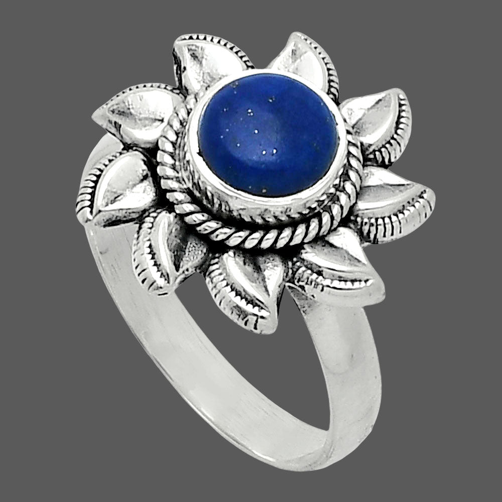 Sun - Lapis Lazuli - Afghanistan Ring size-7 R-1617 SDR244750