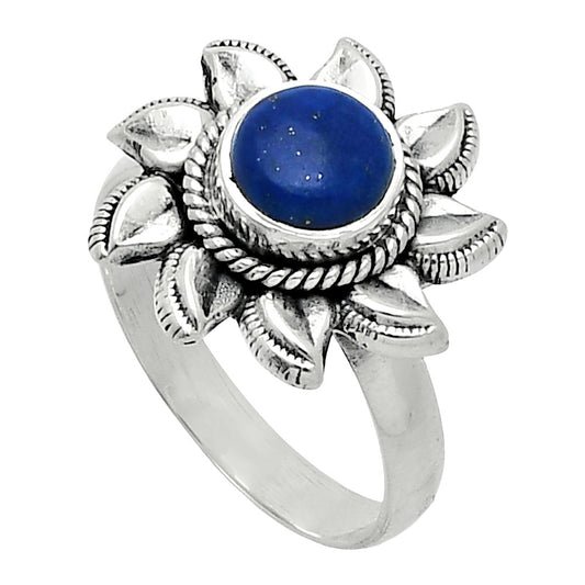 Sun - Lapis Lazuli - Afghanistan Ring size-7 R-1617 SDR244750