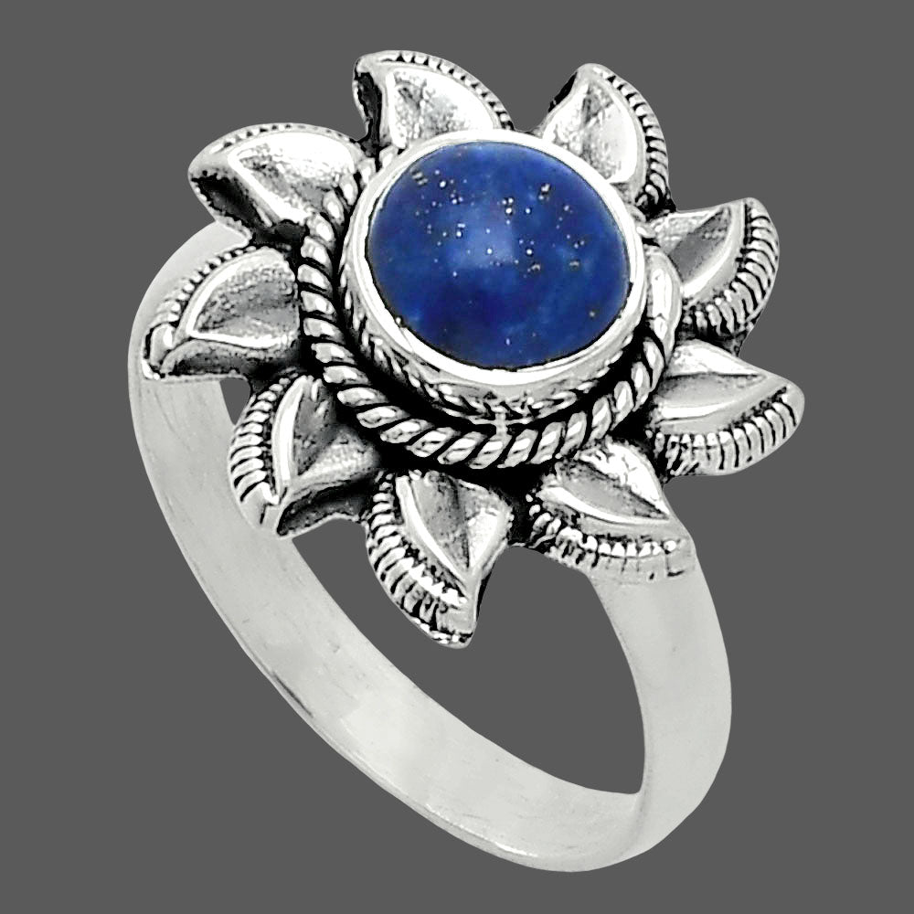 Sun - Lapis Lazuli - Afghanistan Ring size-8 R-1617 SDR244764