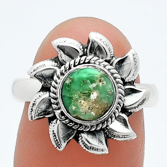 Sun - Natural Utah Variscite Ring size-8 R-1617 SDR244766