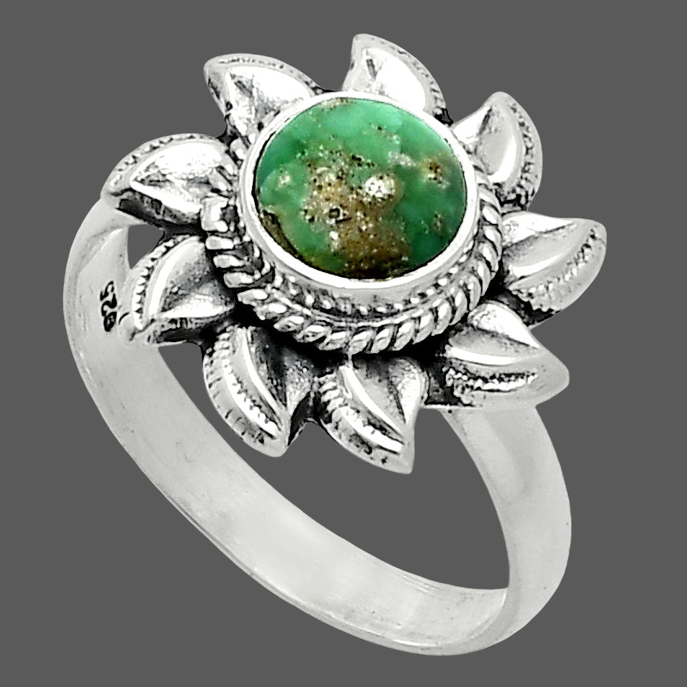 Sun - Natural Utah Variscite Ring size-8 R-1617 SDR244766