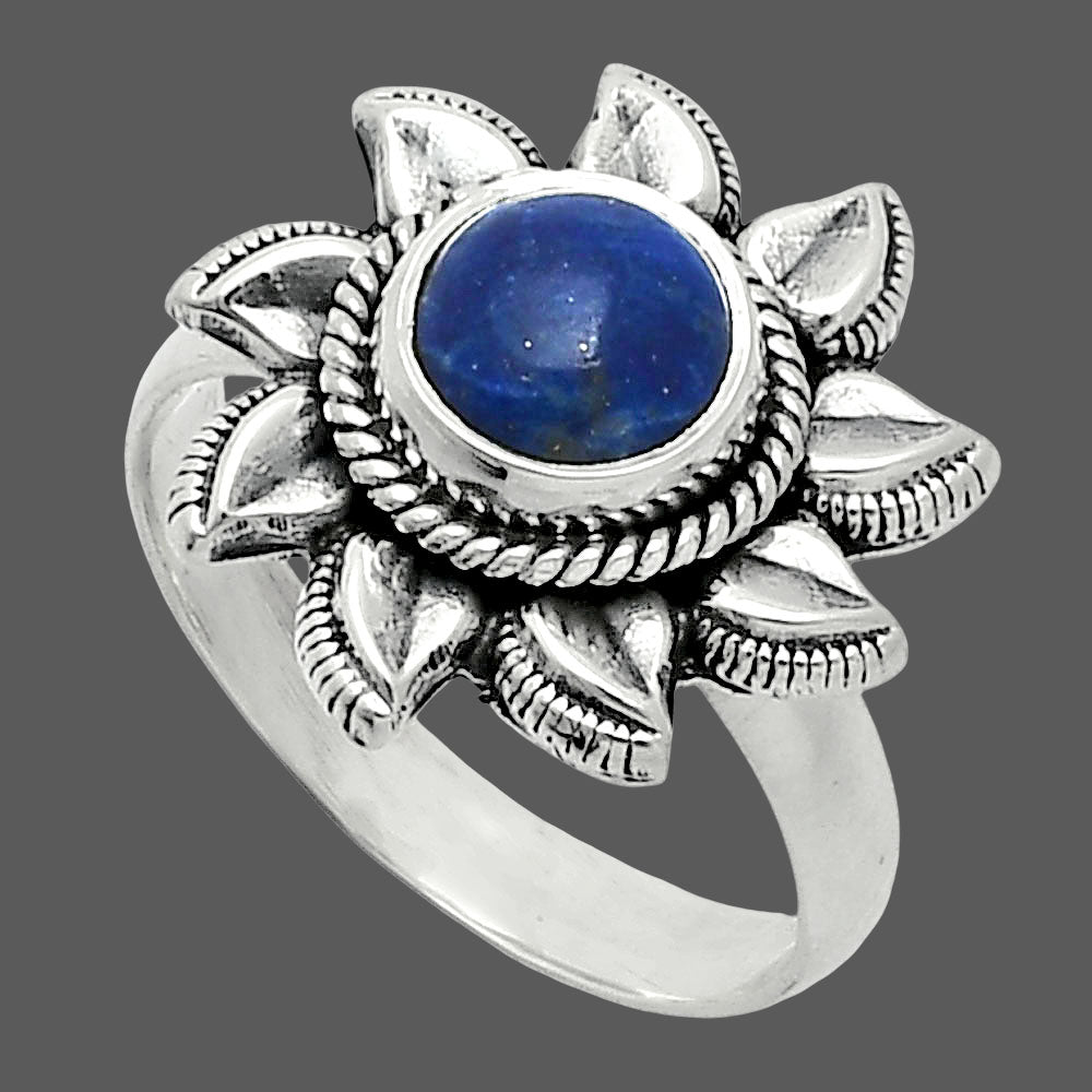 Sun - Lapis Lazuli - Afghanistan Ring size-7 R-1617 SDR244787