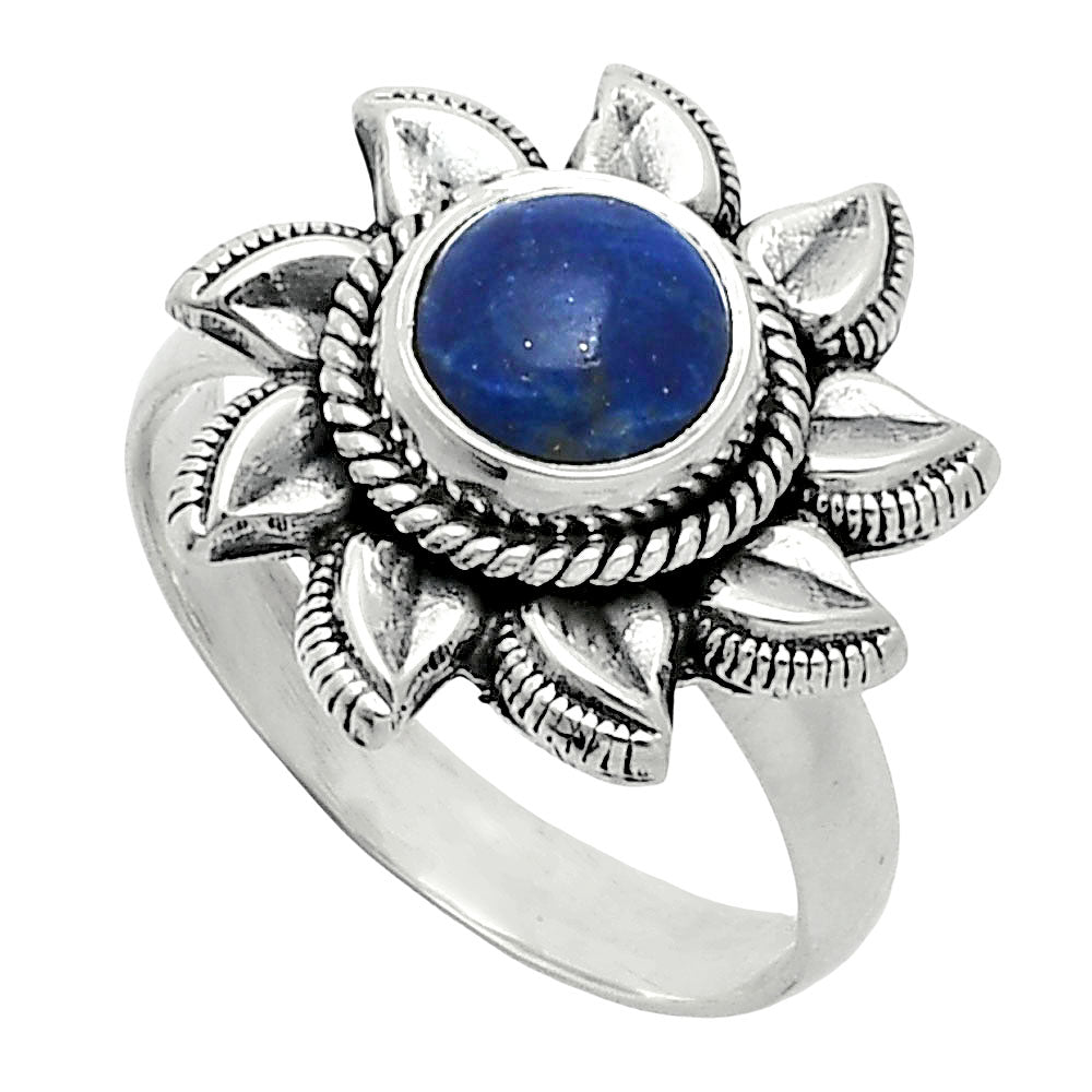 Sun - Lapis Lazuli - Afghanistan Ring size-7 R-1617 SDR244787