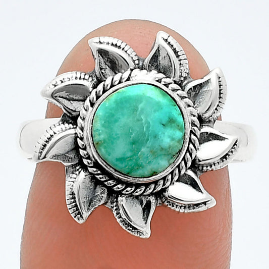 Sun - Natural Utah Variscite Ring size-8 R-1617 SDR244791