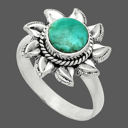 Sun - Natural Utah Variscite Ring size-8 R-1617 SDR244791