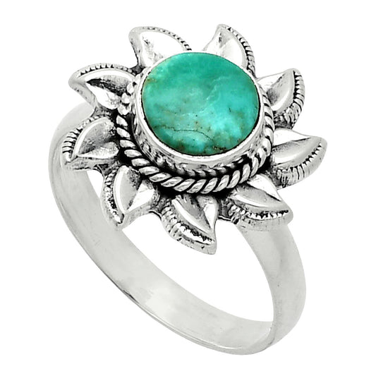 Sun - Natural Utah Variscite Ring size-8 R-1617 SDR244791