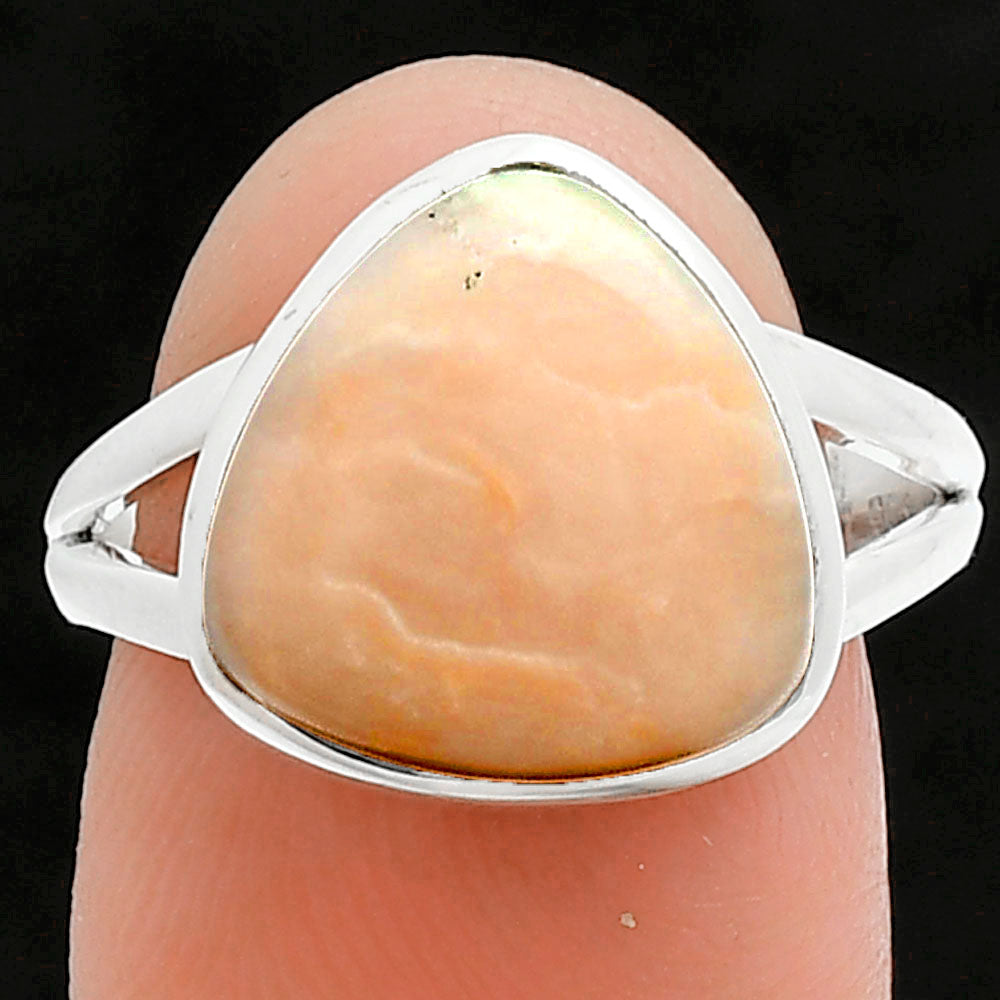 Natural Pink Opal - Australia Ring size-8 R-1002 SDR244826