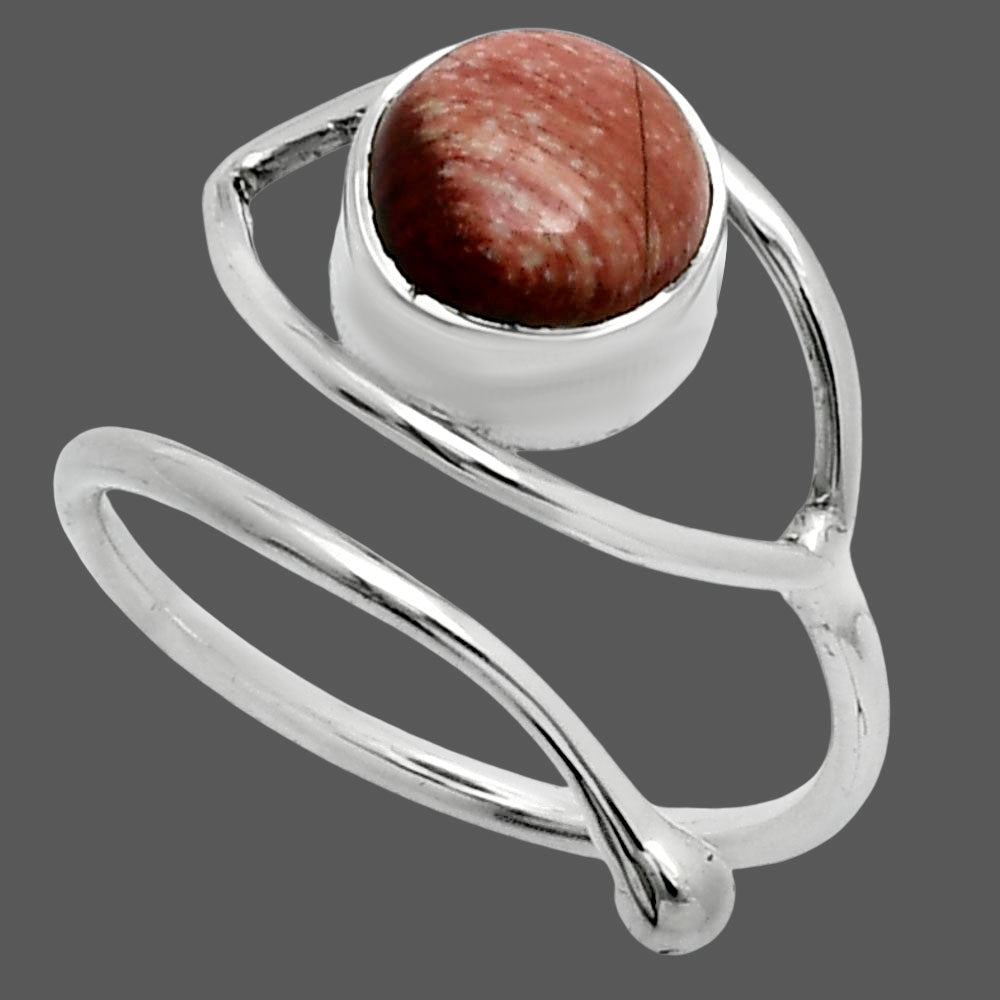 Adjustable Eye - Snake Skin Jasper Ring size-7.5 R-1254 SDR244851