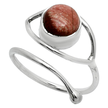 Adjustable Eye - Snake Skin Jasper Ring size-7.5 R-1254 SDR244851