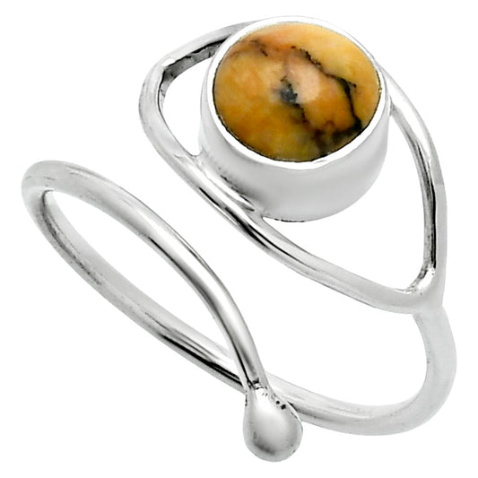 Adjustable Eye Honey Dendritic Opal Ring size-9 R-1254 SDR244895