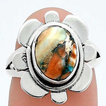 Spiny Oyster Turquoise - Arizona Ring size-6.5 R-1342 SDR245051