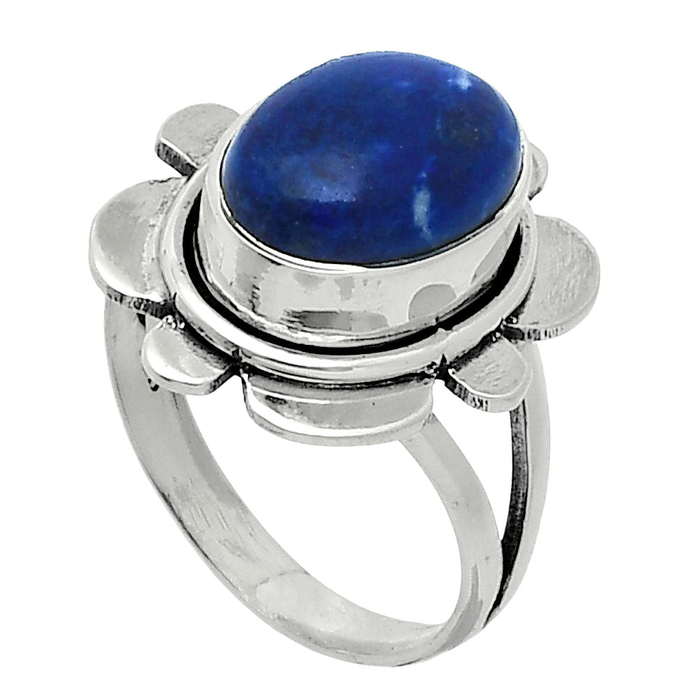 Natural Sodalite Ring size-6.5 R-1342 SDR245052