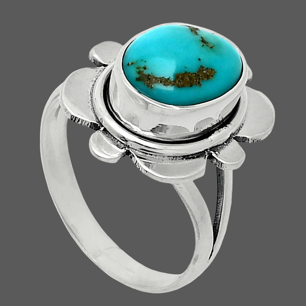 Natural Turquoise Nevada Aztec Mt Ring size-7 R-1342 SDR245055