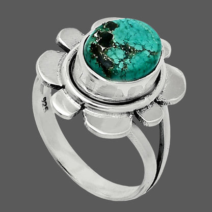 Lucky Charm Tibetan Turquoise Ring size-6.5 R-1342 SDR245059