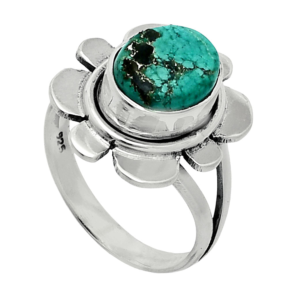 Lucky Charm Tibetan Turquoise Ring size-6.5 R-1342 SDR245059
