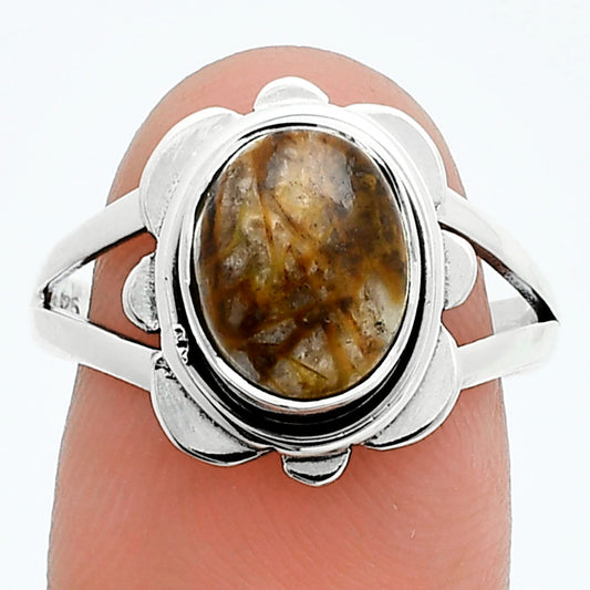 Natural Stick Agate Ring size-8 R-1342 SDR245070
