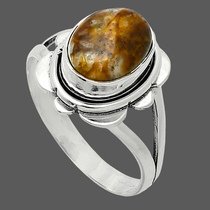 Natural Stick Agate Ring size-8 R-1342 SDR245070