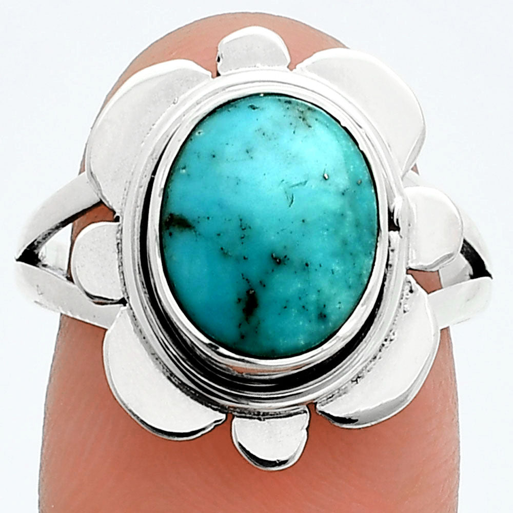 Natural Turquoise Nevada Aztec Mt Ring size-8 R-1342 SDR245073