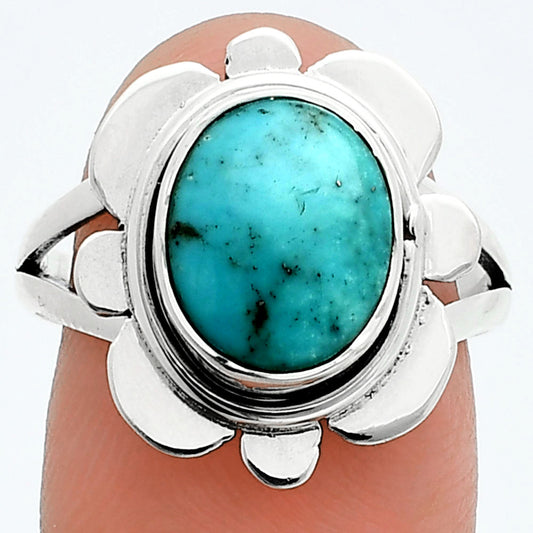 Natural Turquoise Nevada Aztec Mt Ring size-8 R-1342 SDR245073