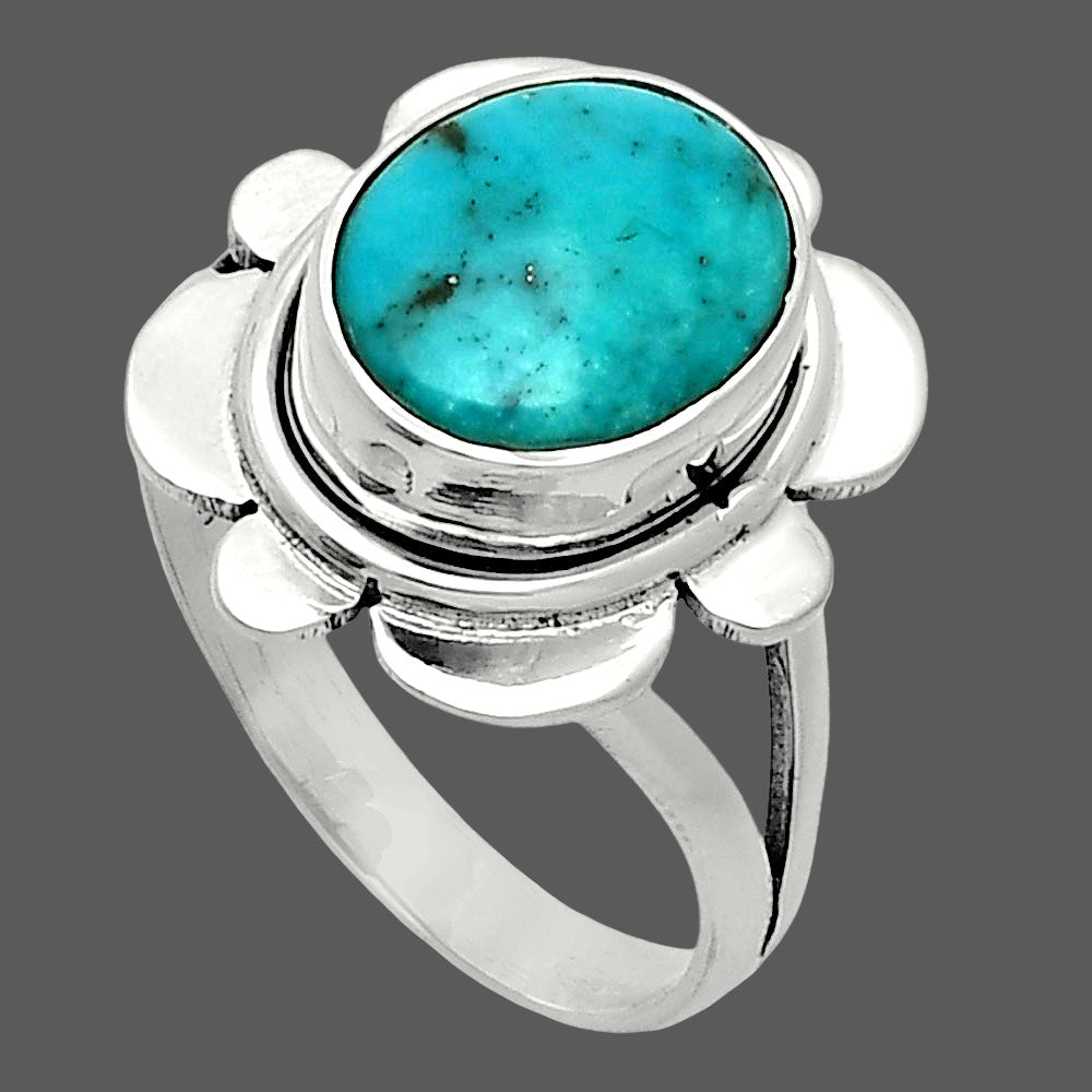 Natural Turquoise Nevada Aztec Mt Ring size-8 R-1342 SDR245073