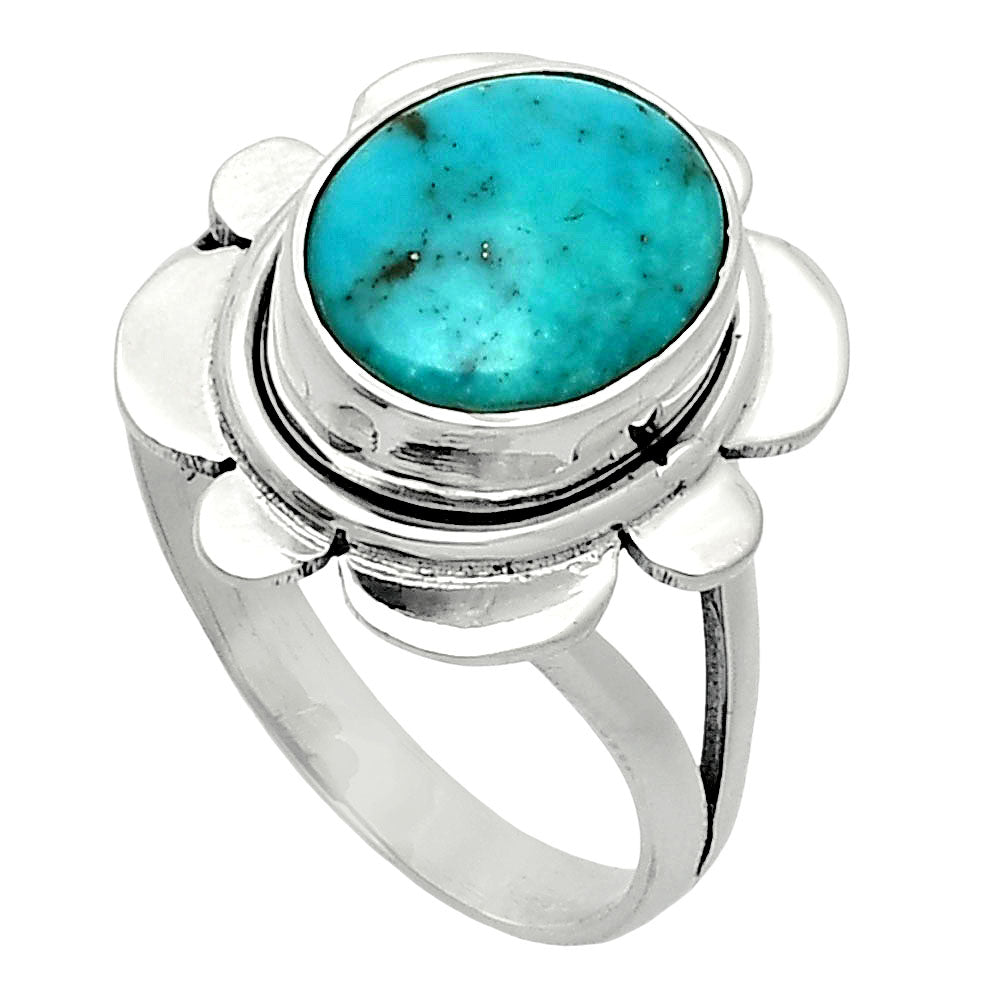 Natural Turquoise Nevada Aztec Mt Ring size-8 R-1342 SDR245073