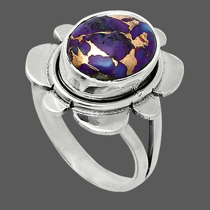 Copper Purple Turquoise - Arizona Ring size-6.5 R-1342 SDR245077