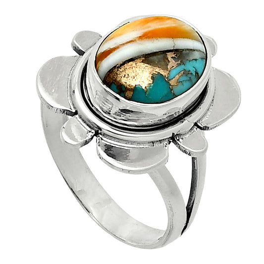 Spiny Oyster Turquoise - Arizona Ring size-6.5 R-1342 SDR245080