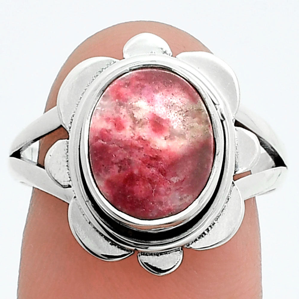 Natural Pink Thulite - Norway Ring size-8 R-1342 SDR245101