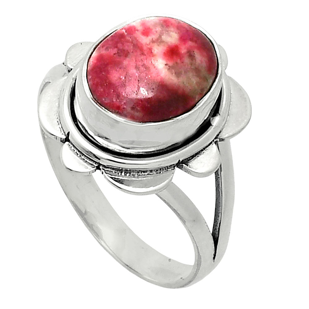 Natural Pink Thulite - Norway Ring size-8 R-1342 SDR245101