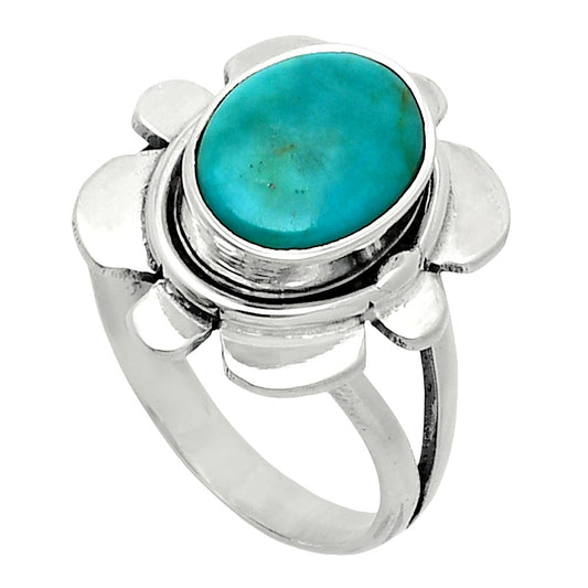Natural Rare Turquoise Nevada Aztec Mt Ring size-6.5 R-1342 SDR245107