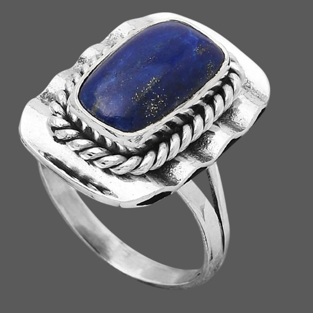 Natural Lapis - Afghanistan Ring size-7 R-1212 SDR245503