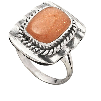 Natural Sunstone - Namibia Ring size-7 R-1212 SDR245509