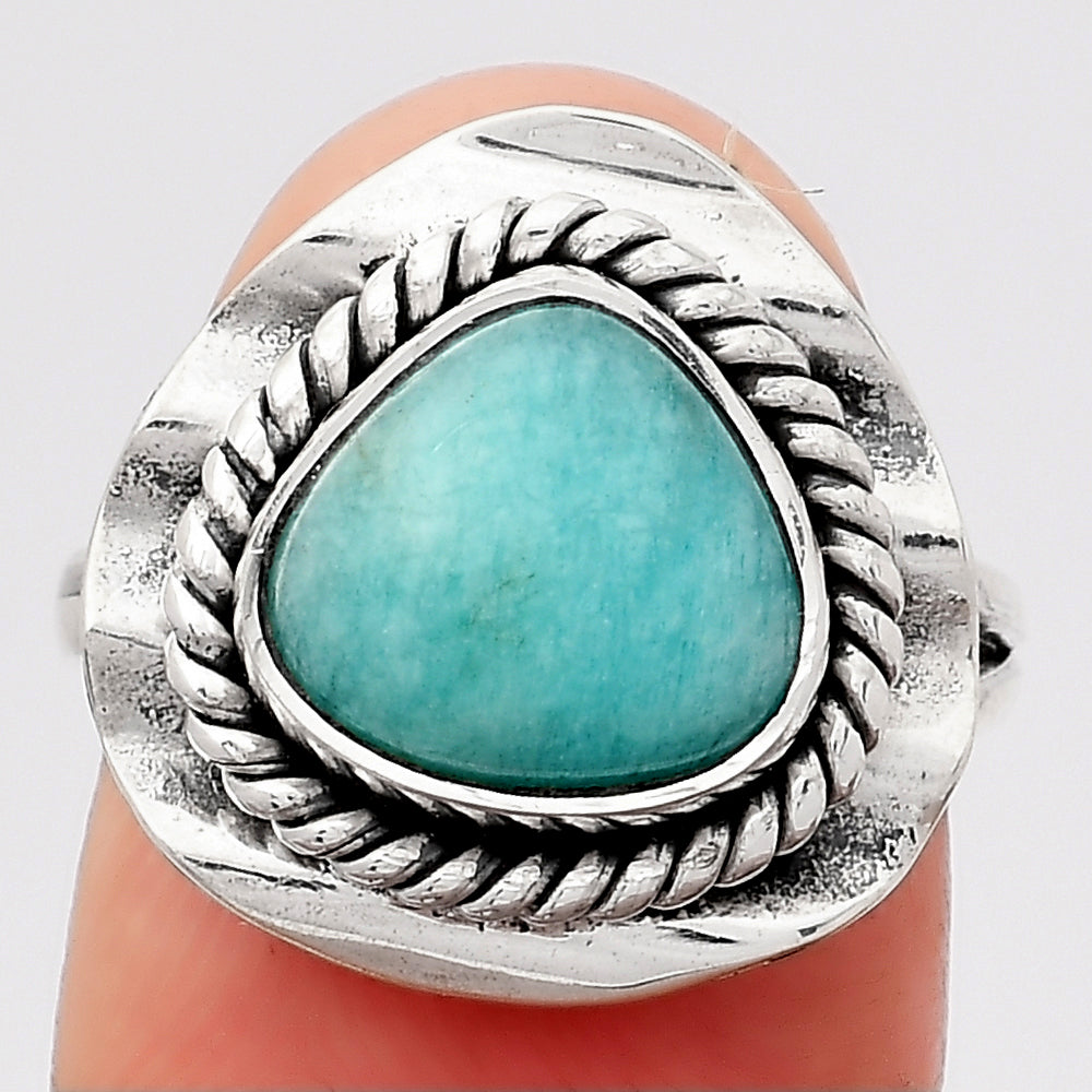 Natural Paraiba Amazonite Ring size-7 R-1212 SDR245511