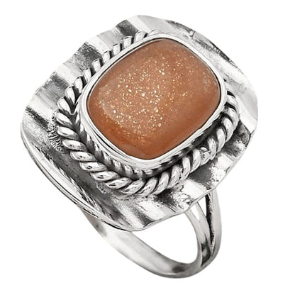 Natural Sunstone - Namibia Ring size-8 R-1212 SDR245528