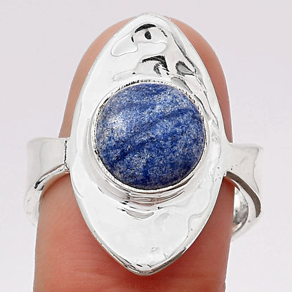 Natural Dumortierite Quartz Ring size-8.5 R-1376 SDR245549