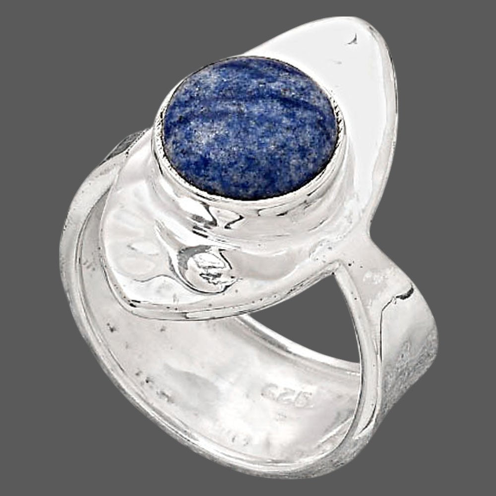 Natural Dumortierite Quartz Ring size-8.5 R-1376 SDR245549