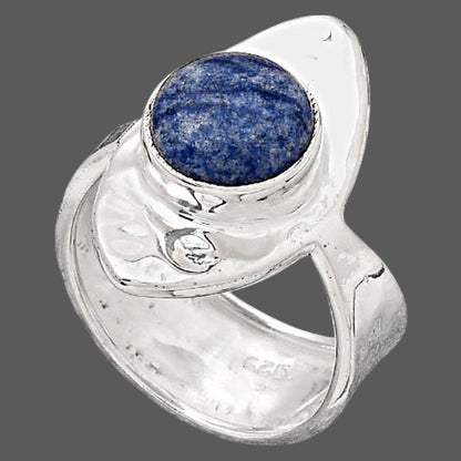Natural Dumortierite Quartz Ring size-8.5 R-1376 SDR245549