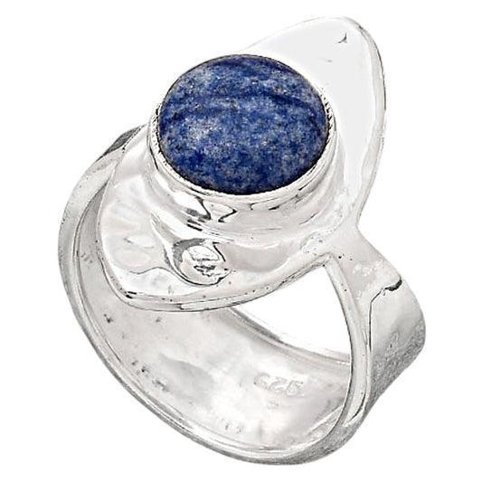 Natural Dumortierite Quartz Ring size-8.5 R-1376 SDR245549