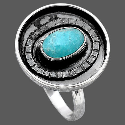 Natural Paraiba Amazonite Ring size-7.5 R-1080 SDR245585