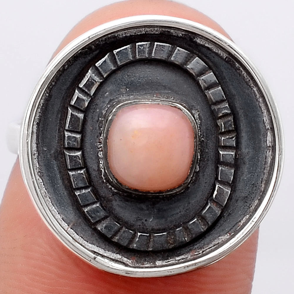 Natural Pink Opal Ring size-7 R-1080 SDR245587