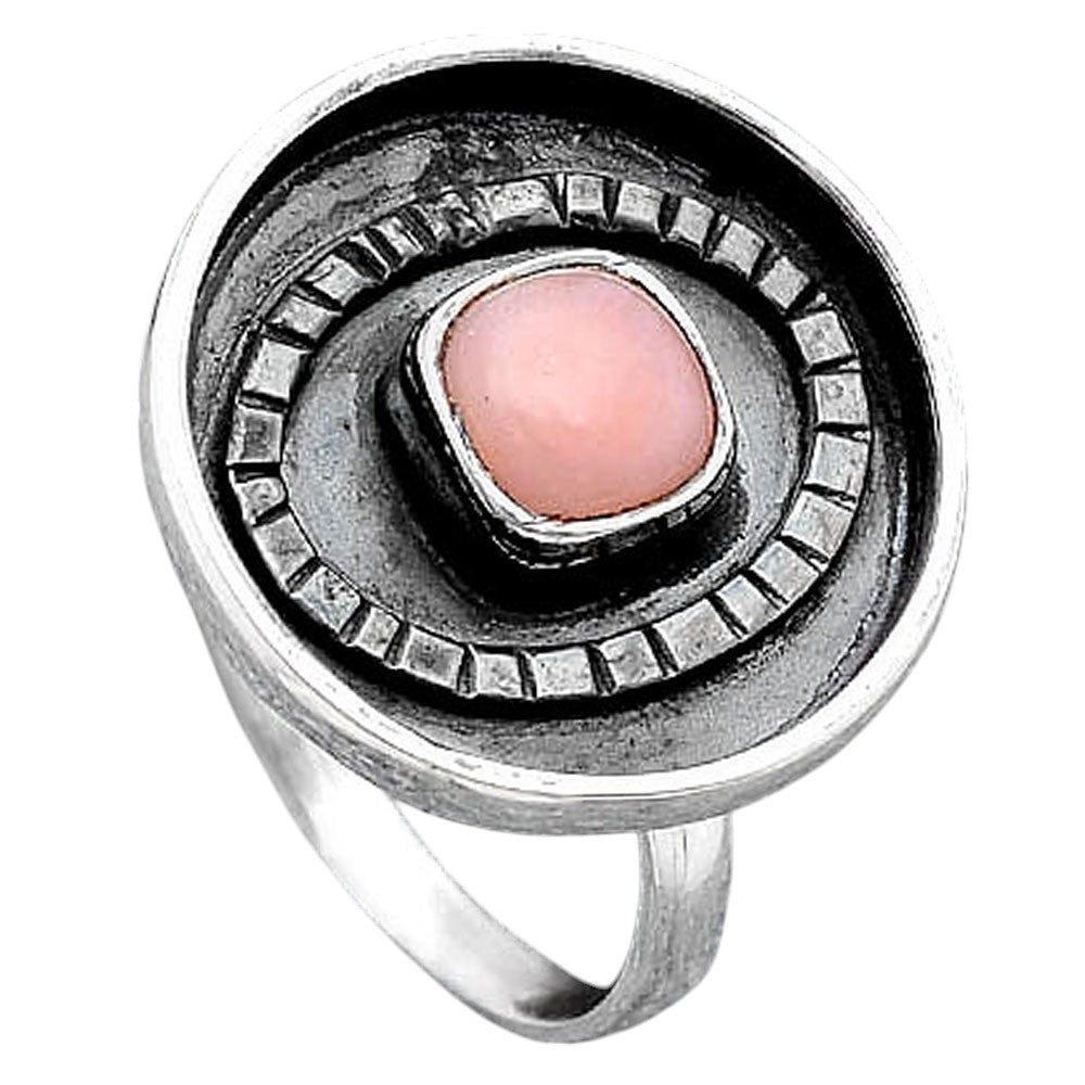 Natural Pink Opal Ring size-7 R-1080 SDR245587