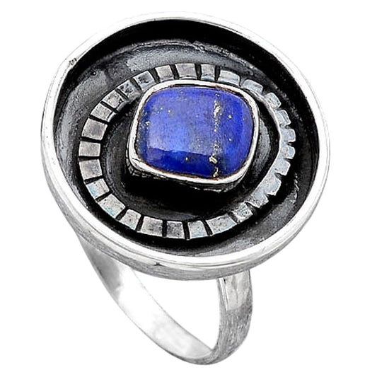 Natural Lapis Ring size-8 R-1080 SDR245588