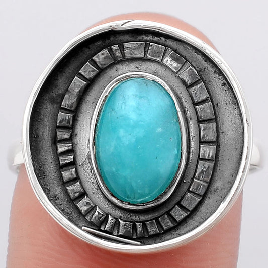 Natural Paraiba Amazonite Ring size-9.5 R-1080 SDR245593