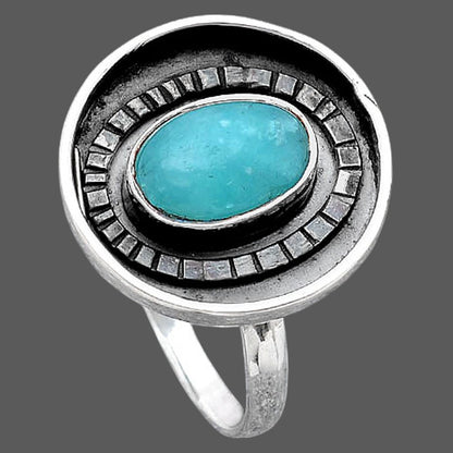 Natural Paraiba Amazonite Ring size-9.5 R-1080 SDR245593
