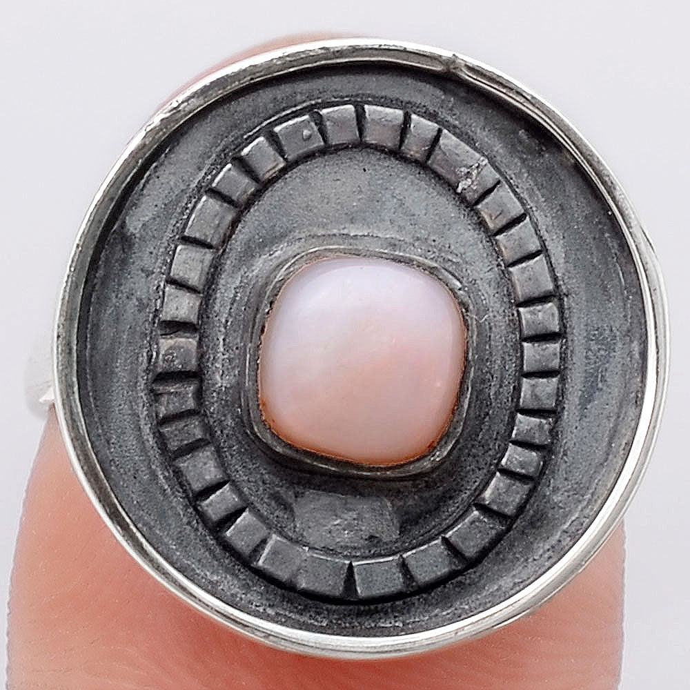 Natural Pink Opal Ring size-7 R-1080 SDR245594