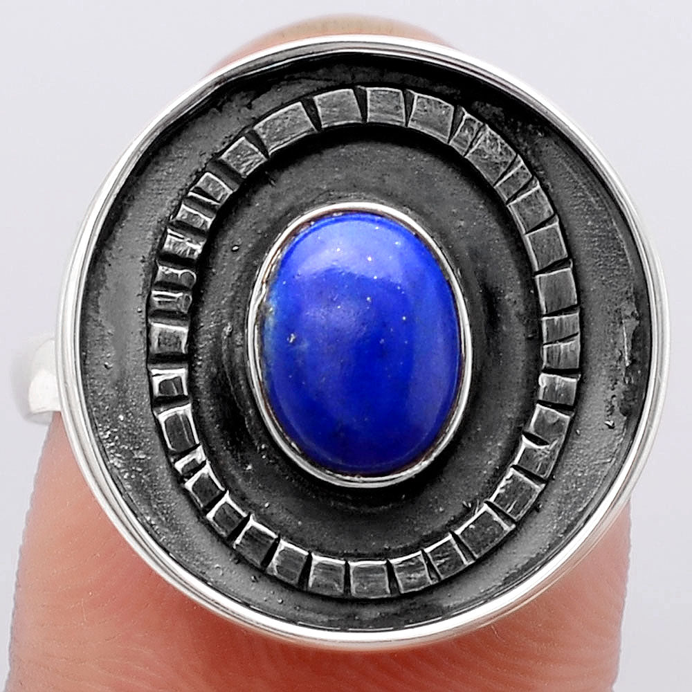 Natural Lapis Ring size-8.5 R-1080 SDR245595