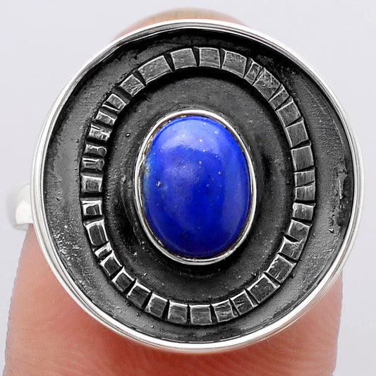 Natural Lapis Ring size-8.5 R-1080 SDR245595