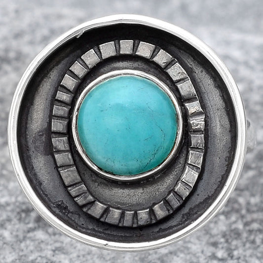 Natural Paraiba Amazonite Ring size-8 R-1080 SDR245603