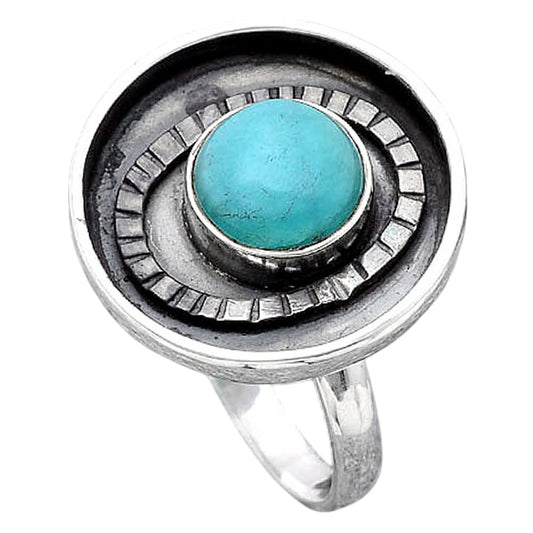 Natural Paraiba Amazonite Ring size-8 R-1080 SDR245603